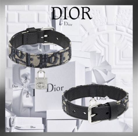 dior collar|Dior dog collars.